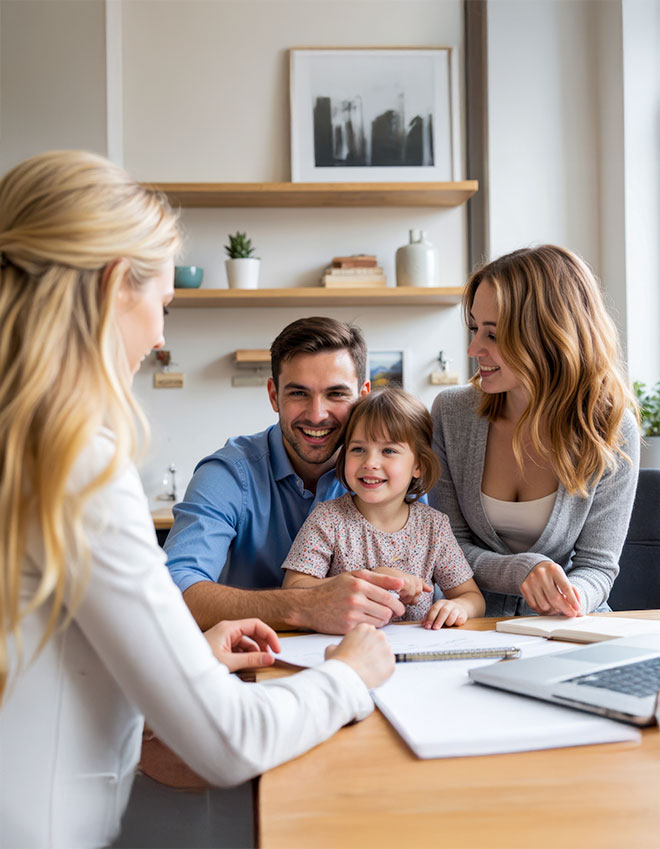 http://A%20couple%20sits%20at%20the%20table%20with%20their%20young%20child%20being%20guided%20and%20empowered%20by%20their%20financial%20advisor